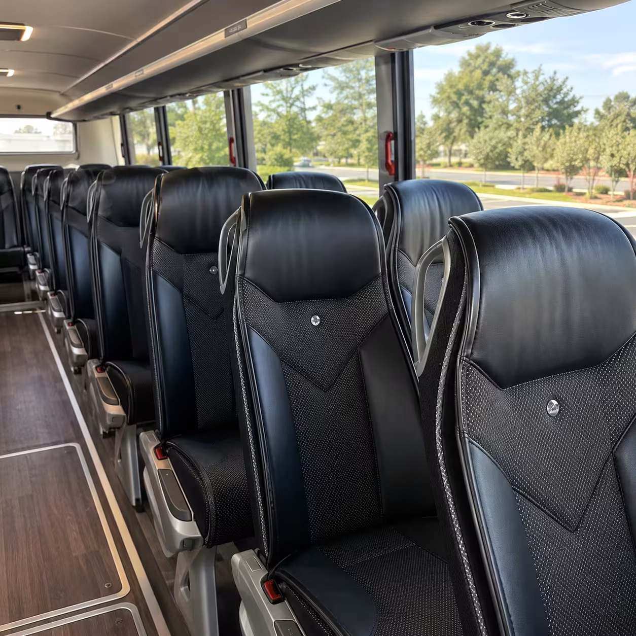 lauderhill charter bus rental interior