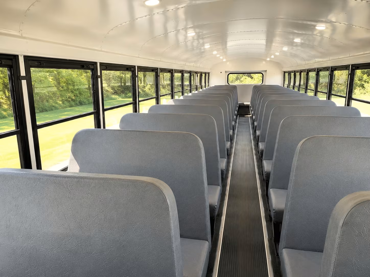 school bus inside