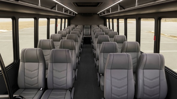 lauderhill 28 passenger minibus inside