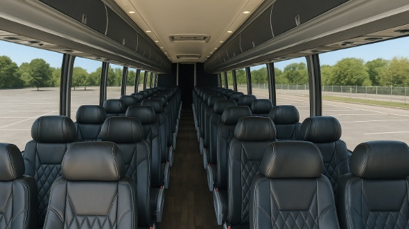 lauderhill 56 passenger charter bus inside